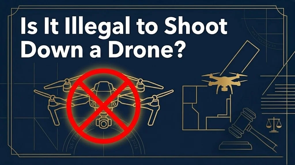 shooting down a drone