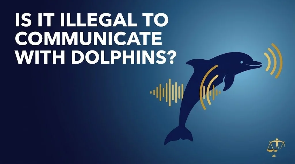 talking to dolphins is not illegal
