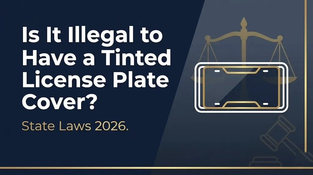 tinted license plate