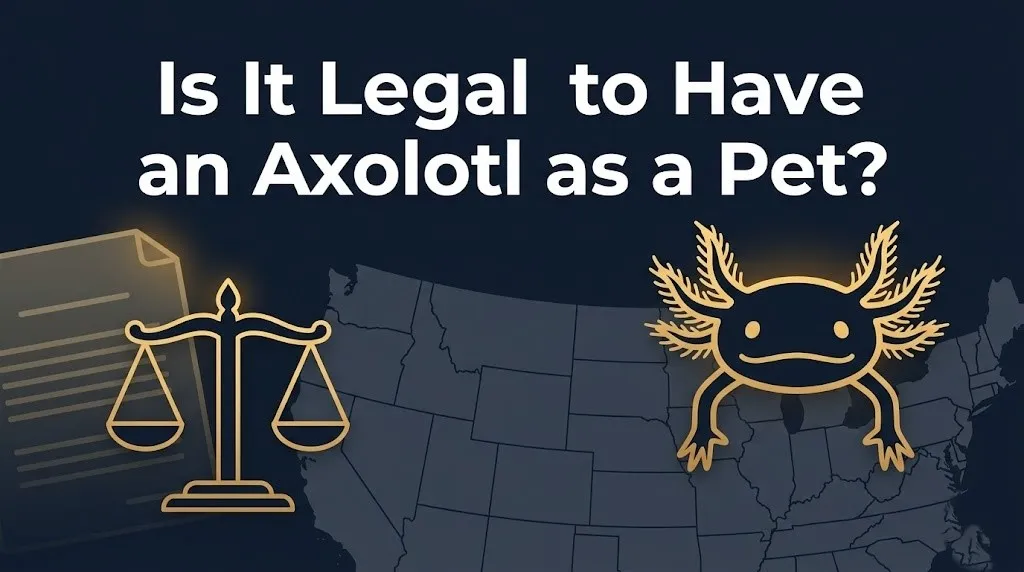Axolotls are legal to own as pets