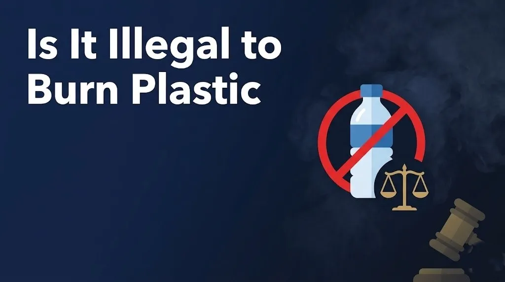 Burning plastic
