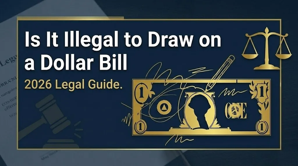 Drawing on a dollar bill