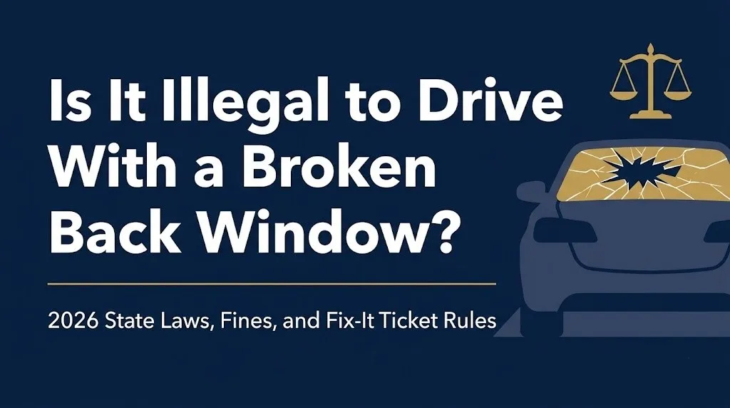 Driving with a broken back window