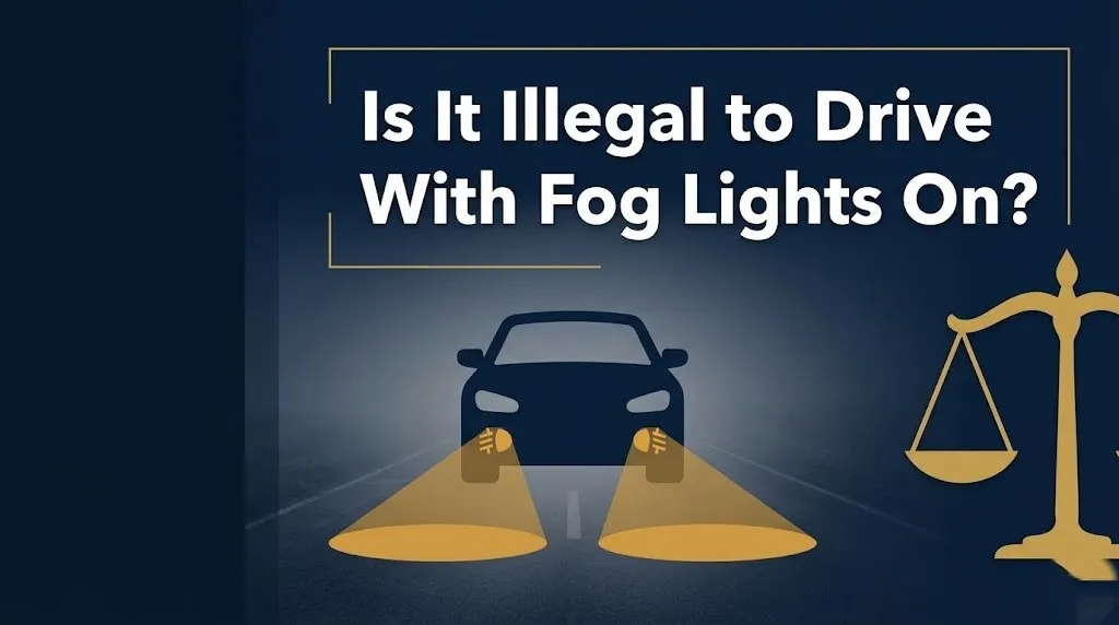 Driving with fog lights on