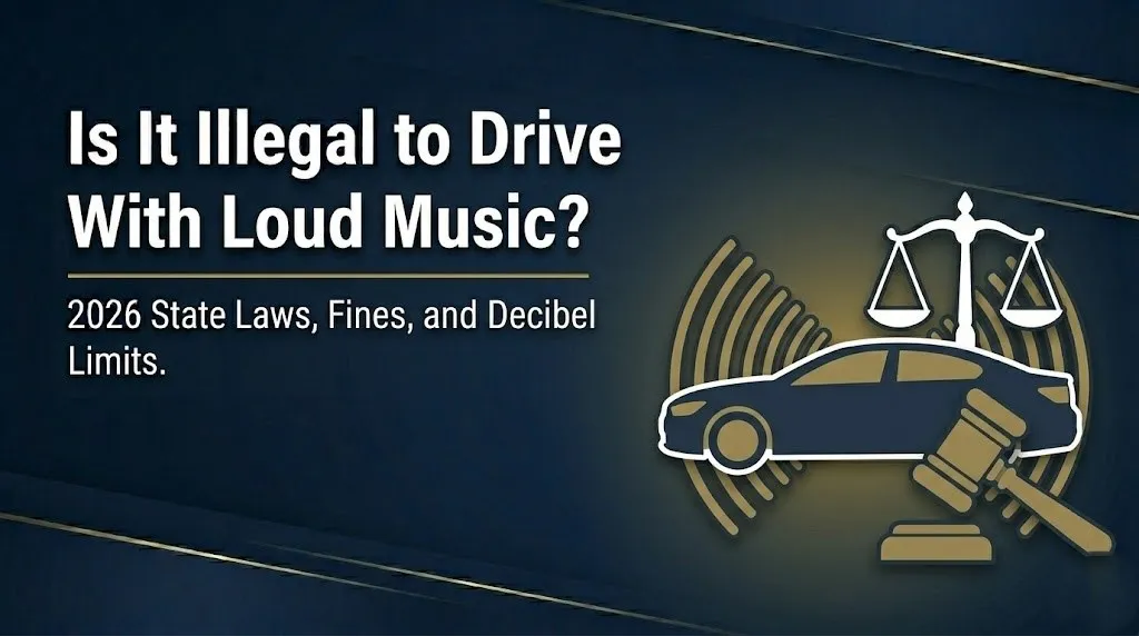 Driving with loud music