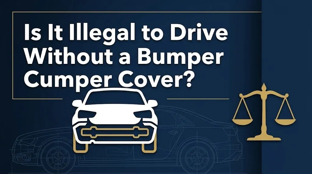 Driving without a bumper cover