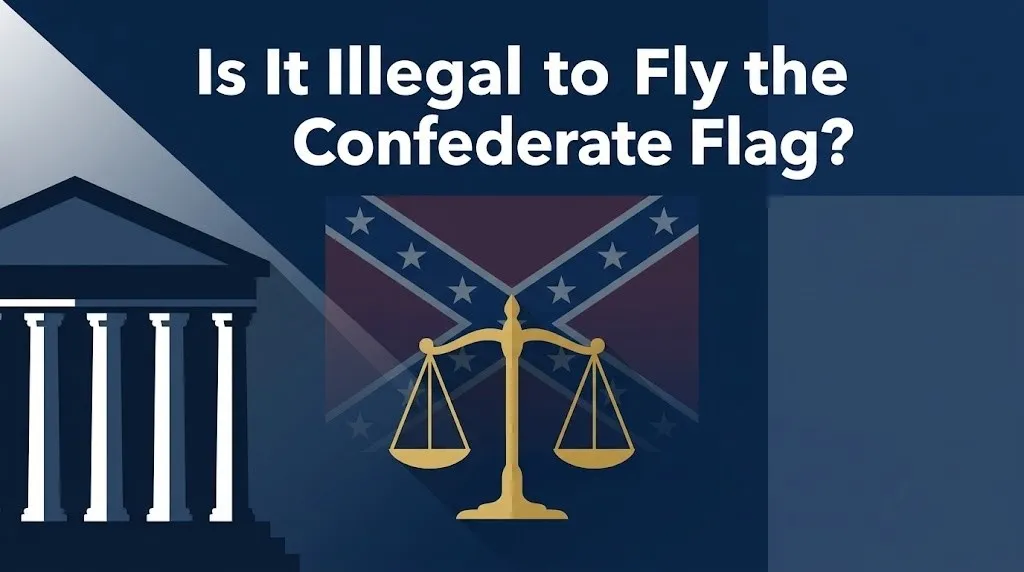 Flying the Confederate flag