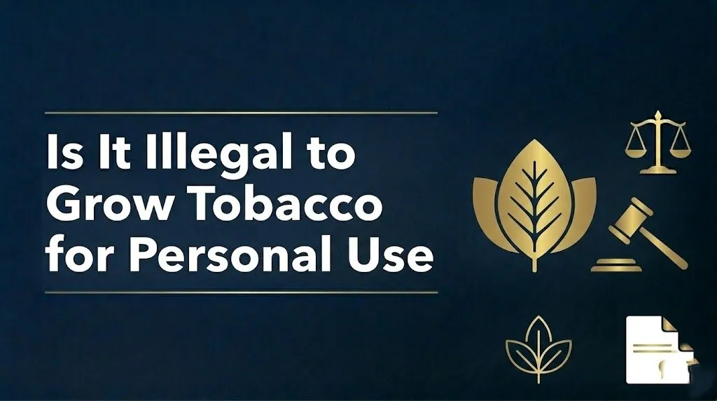 Growing tobacco for personal use