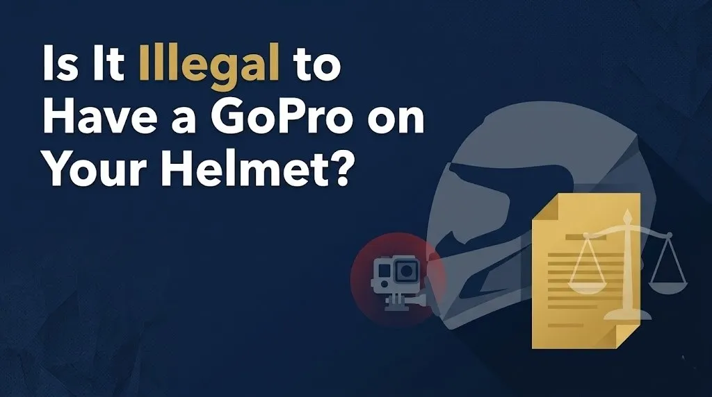 Having a GoPro on your helmet