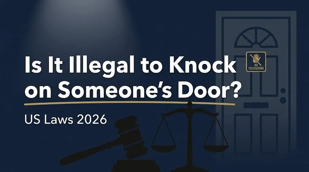 Knocking on someone's door
