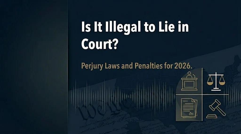 Lying in court