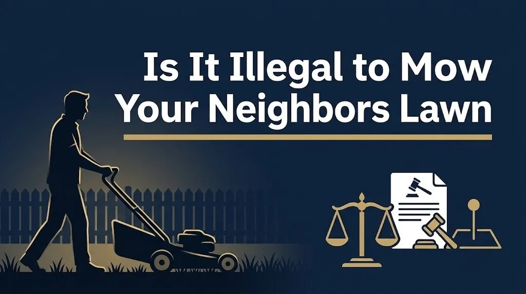 Mowing your neighbor's lawn