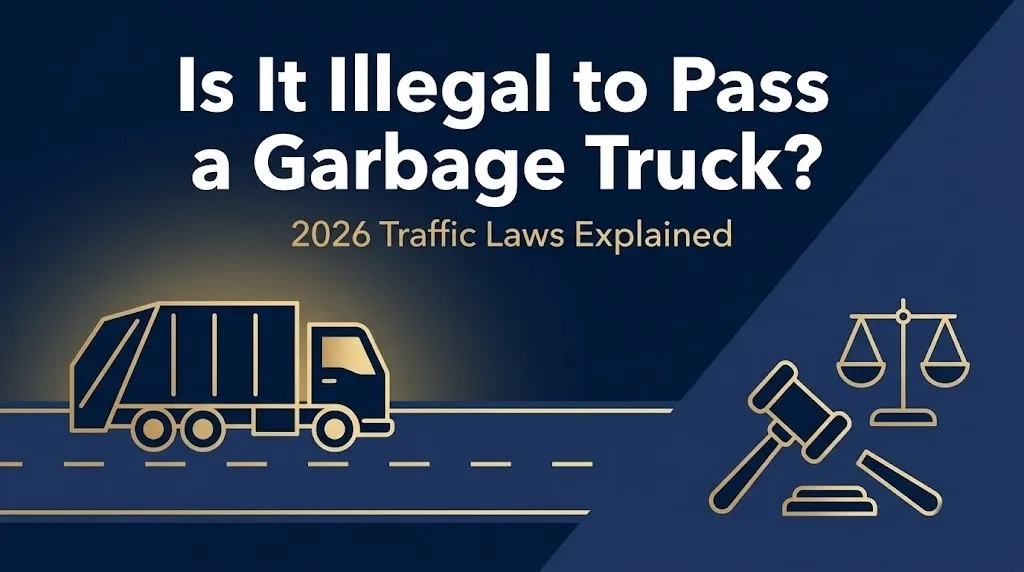 Passing a garbage truck