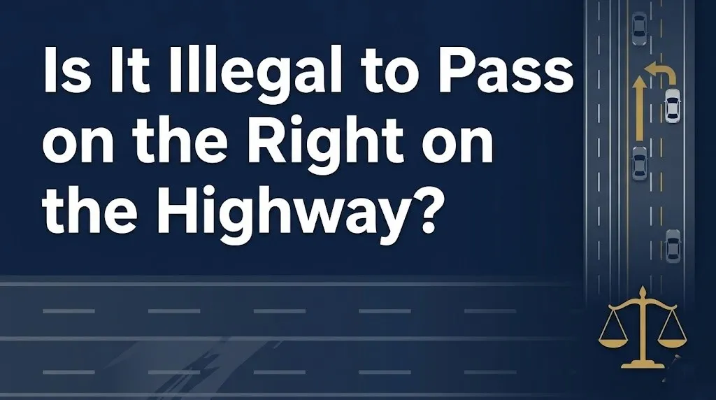 Passing on the right on the highway