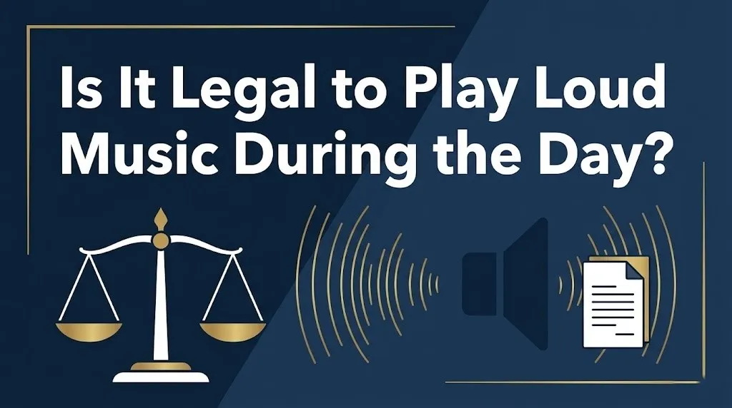 Playing loud music