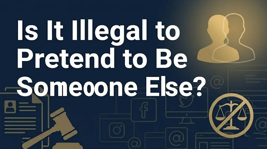 Pretending to be someone else