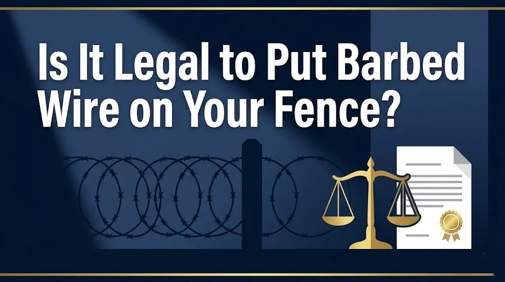 Putting barbed wire