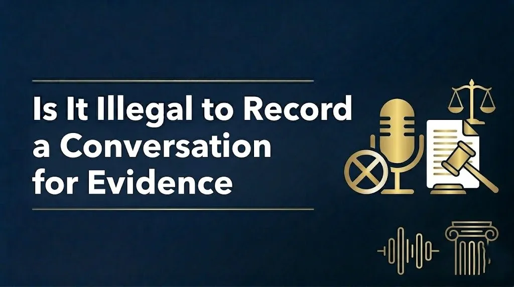 Recording a conversation for evidence