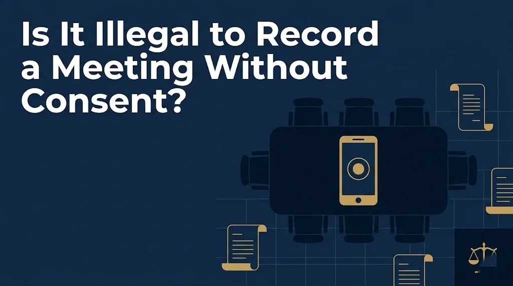 Recording a meeting without consent