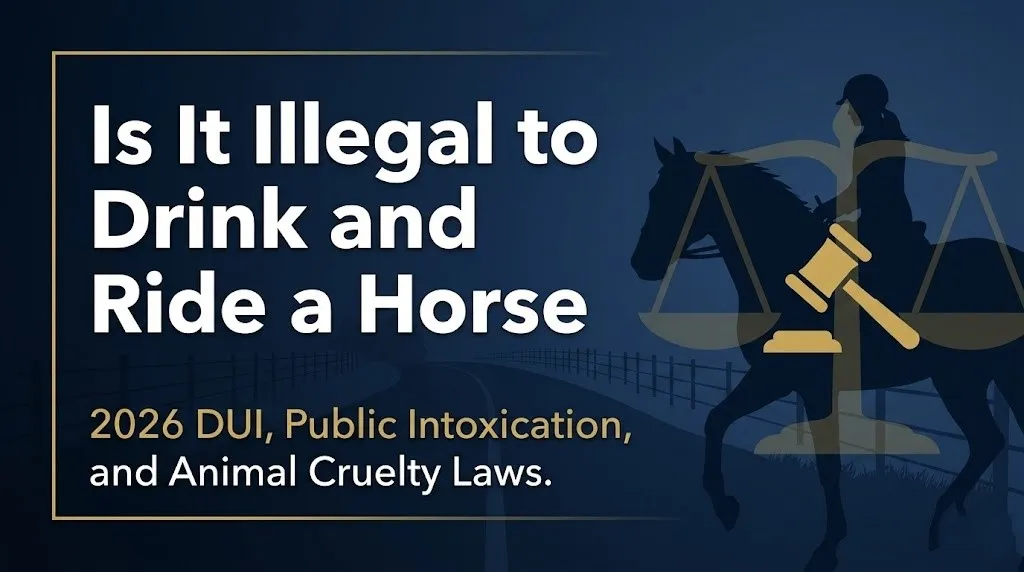Riding a horse while drunk