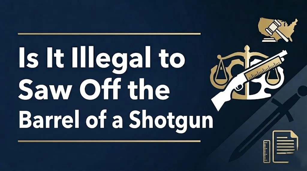 Sawing off the barrel of a shotgun