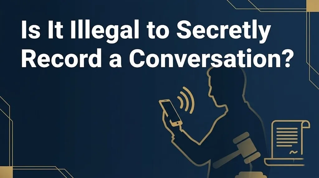 Secretly recording a conversation