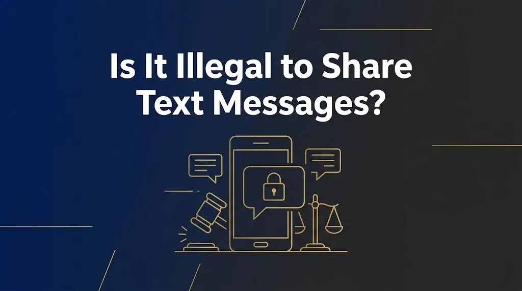 Sharing someone else's text messages
