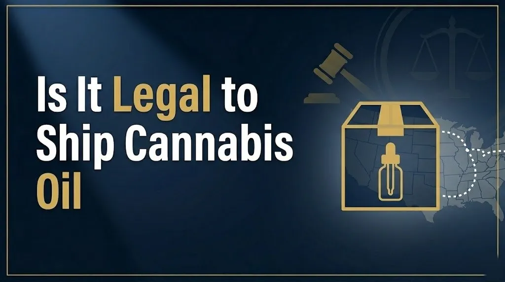 Shipping cannabis oil