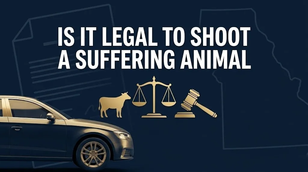 Shooting a suffering animal