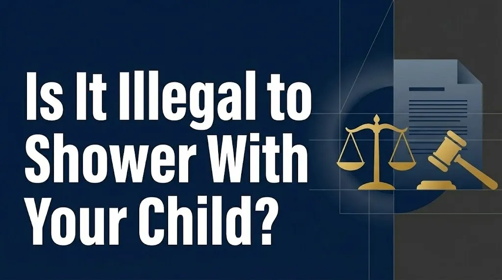 Showering or bathing with your child