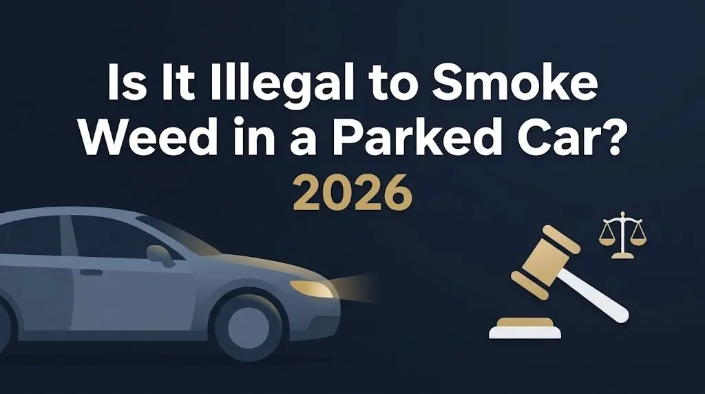 Smoking weed in a parked car