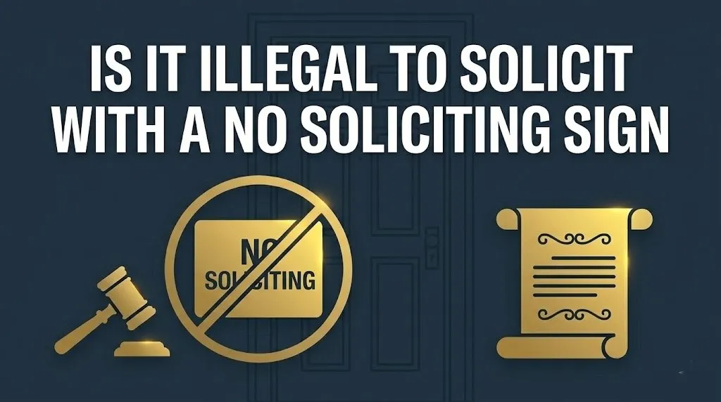 Soliciting at a home