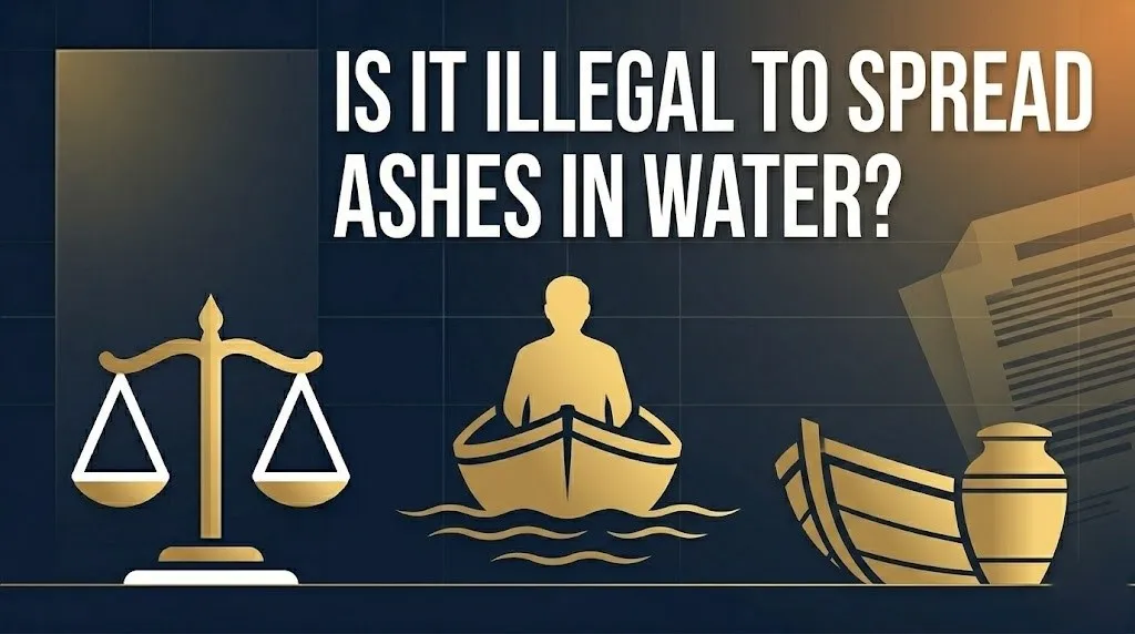 Spreading ashes in water