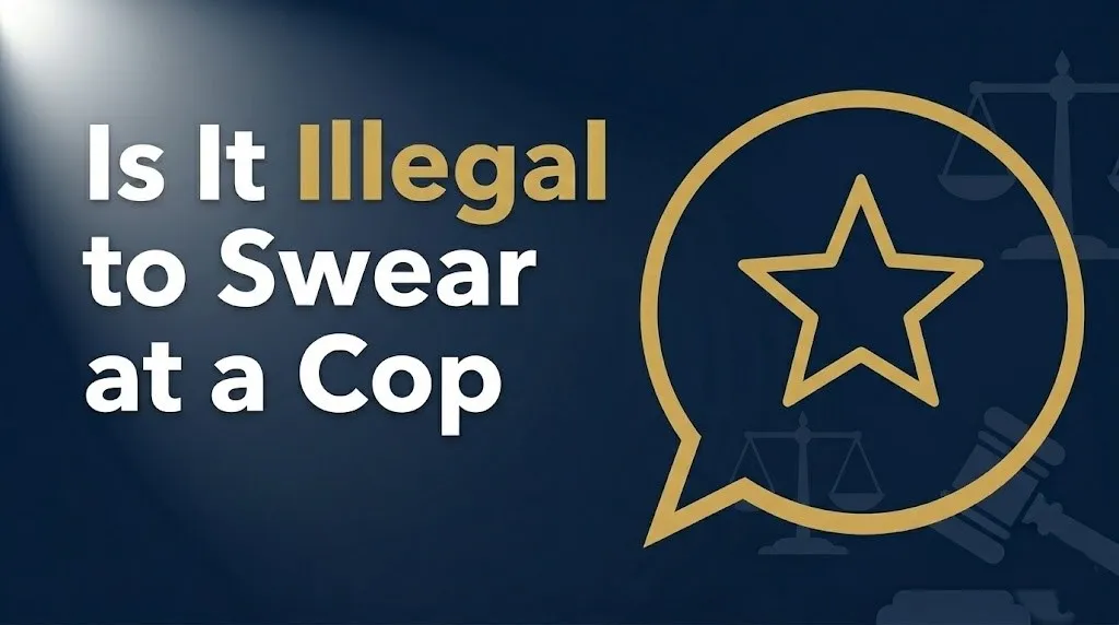 Swearing at a cop