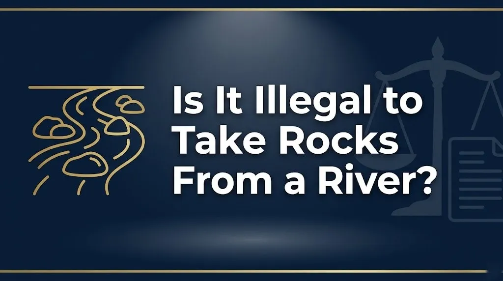 Taking rocks from a river