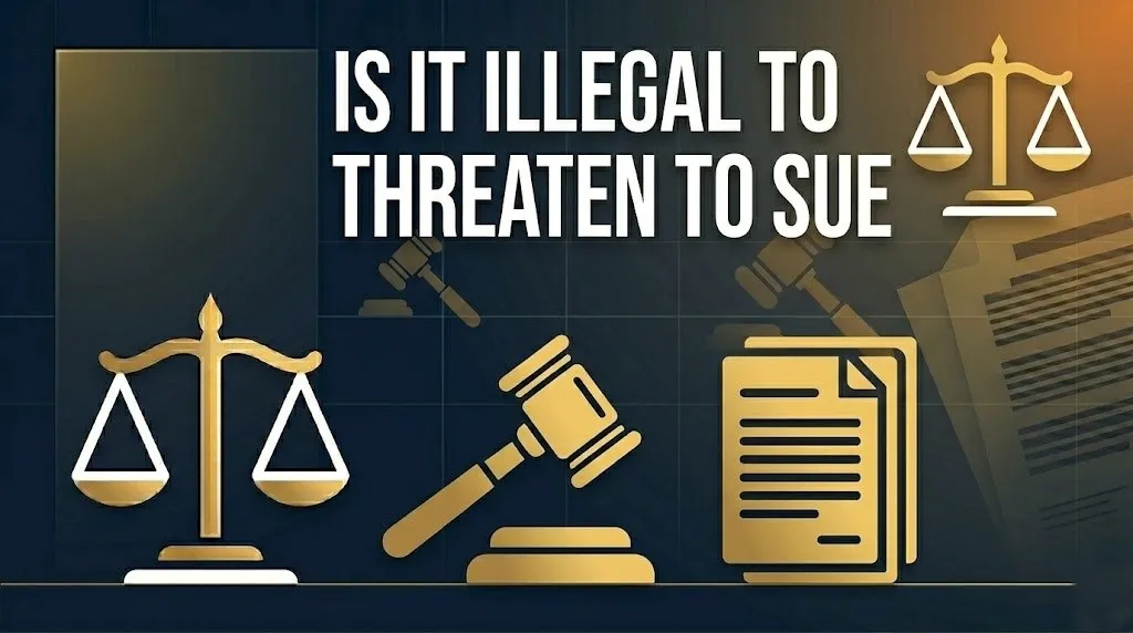 Threatening to sue someone