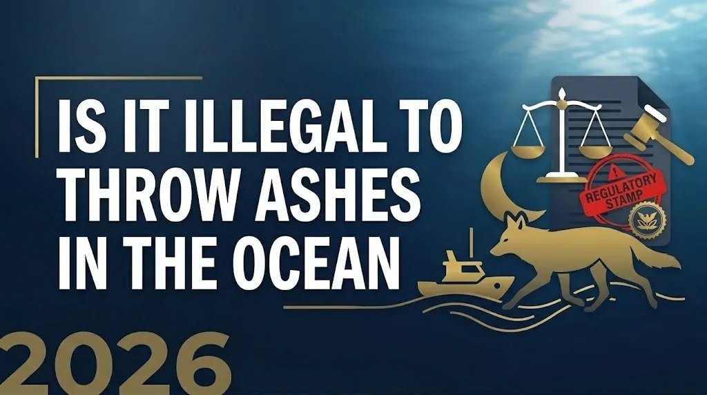 Throwing ashes in the ocean