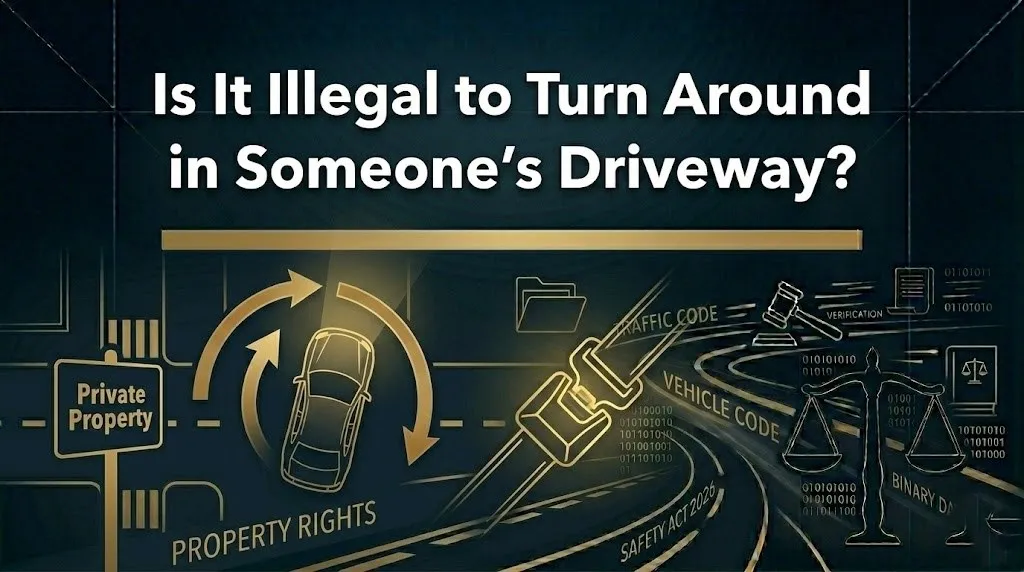 Turning around in someone's driveway