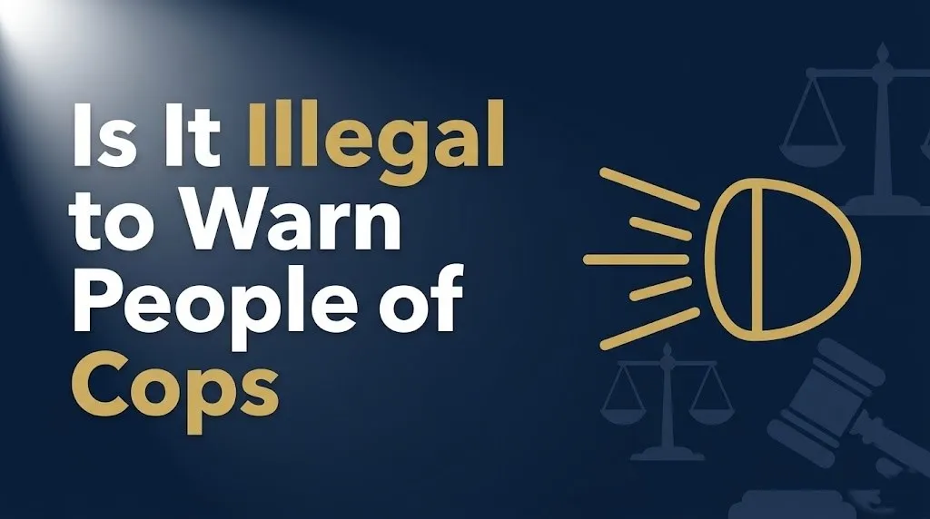 Warning people of cops