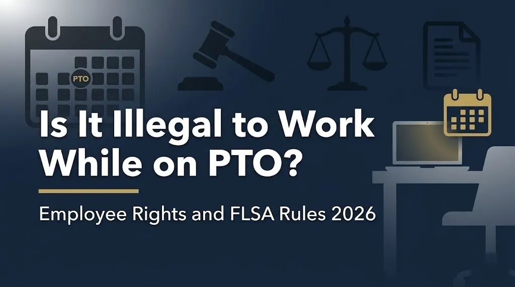 Working while on PTO