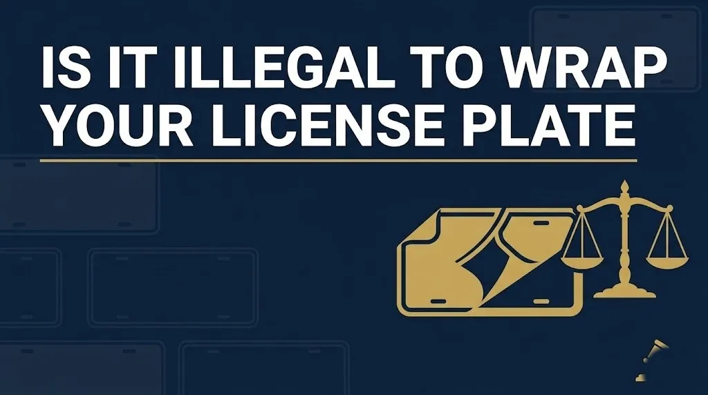 Wrapping your license plate