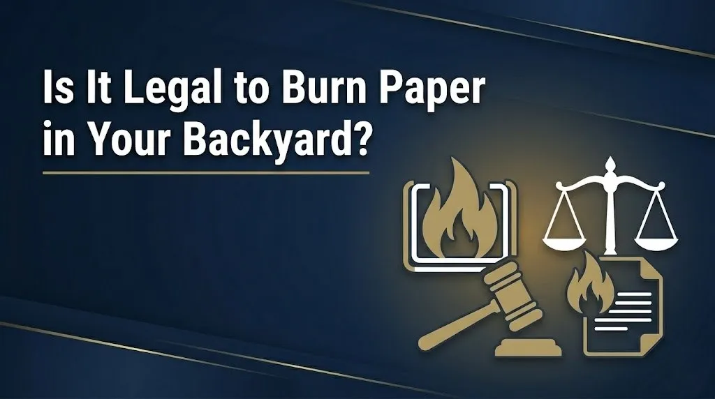burn paper in your backyard