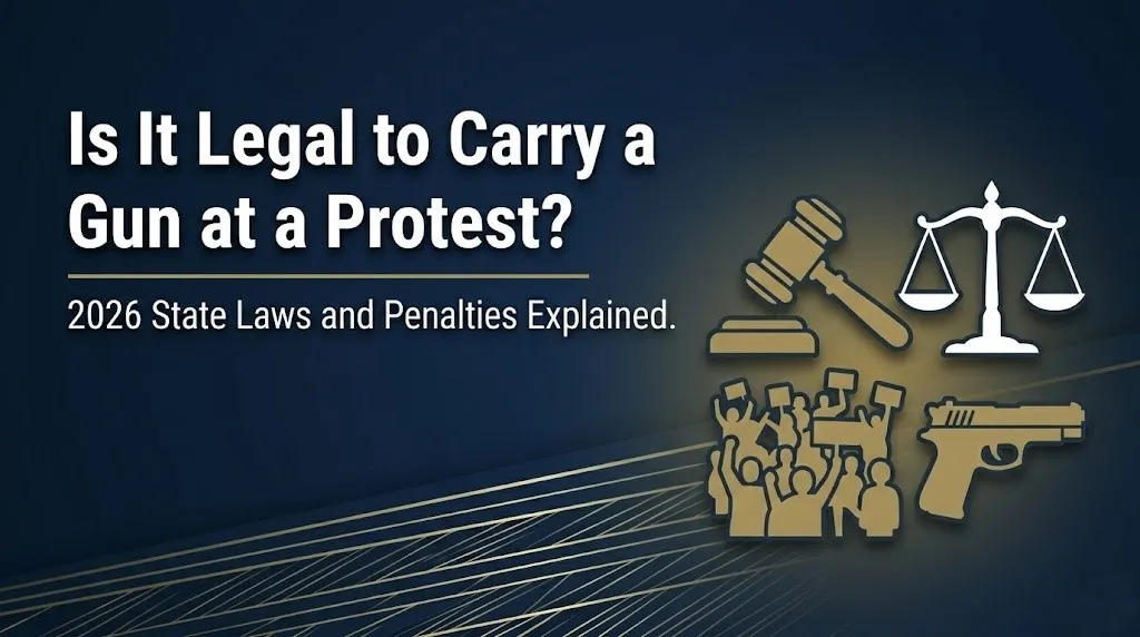 carry a gun at a protest
