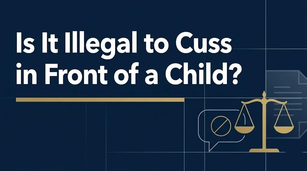 cuss in front of a child