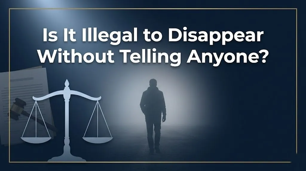 disappearing without telling