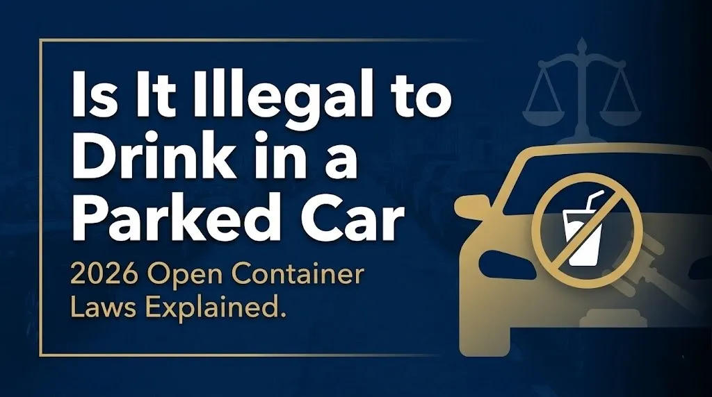 drinking in a parked car