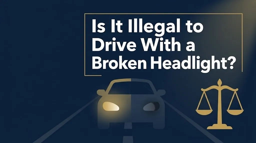 driving with a broken headlight