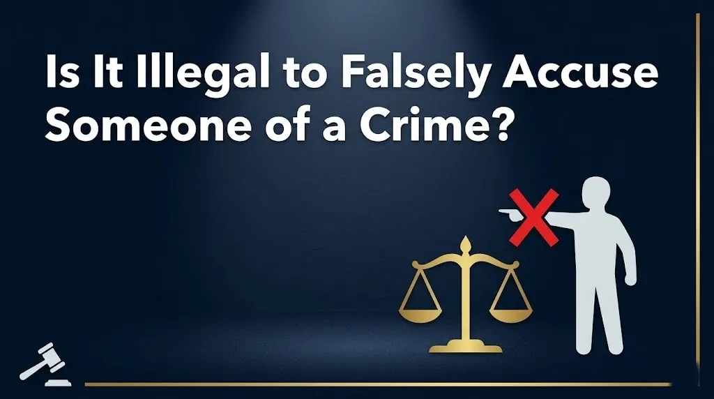 falsely accusing someone