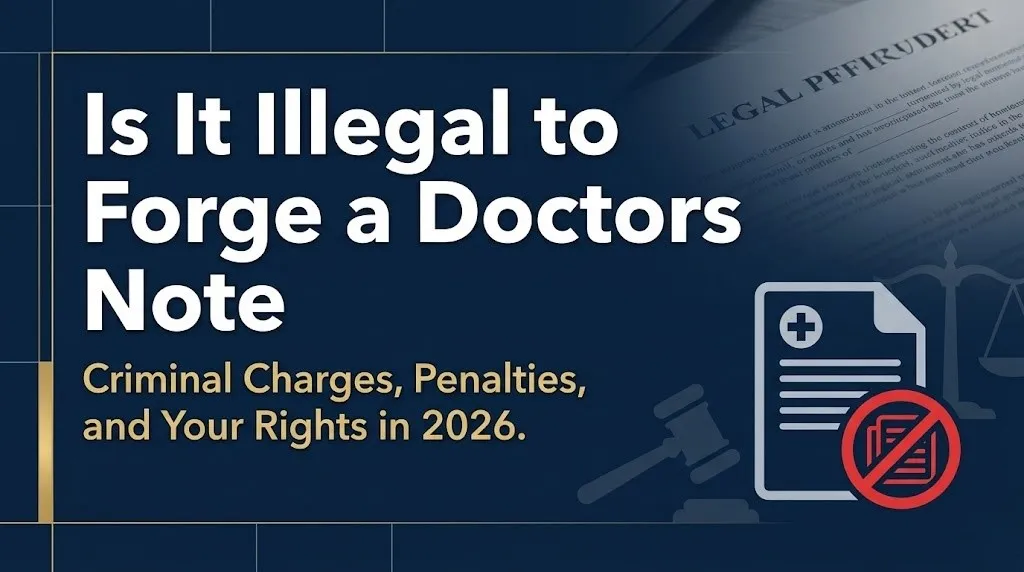 forging a doctor's note
