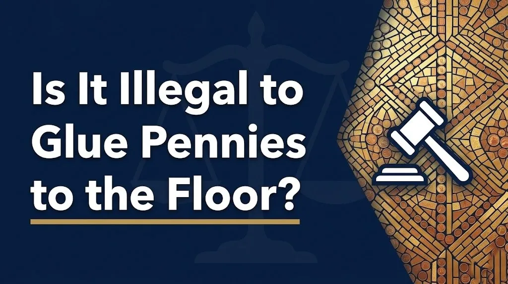 glue pennies